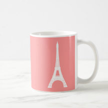 Eiffel Tower Pink Mugs