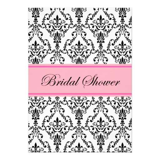 Eiffel Tower Pink Paris Bridal Shower Invitation