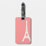 Eiffel Tower Pink Travel Bag Tags