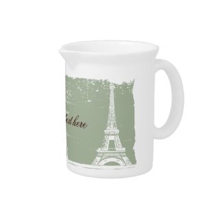 Eiffel Tower Porcelain Pitcher pitcher
