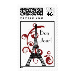 Eiffel Tower Postage Stamp