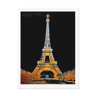 Eiffel Tower postcard