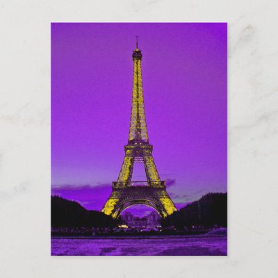 Eiffel tower post card