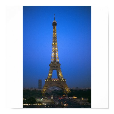 Eiffel Tower Print by twilightprincess