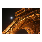 Eiffel Tower and Moon Poster