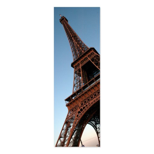 Eiffel Tower Profile Card Business Card Template (front side)