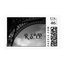 Eiffel Tower R.S.V.P. Postage stamp