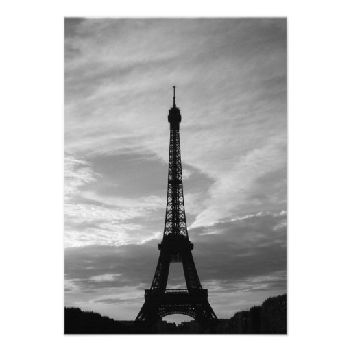 Eiffel Tower Reply Cards Invitations