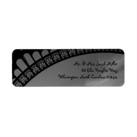 Eiffel Tower Return Address Labels label