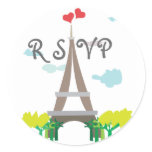 Eiffel Tower rsvp Stickers