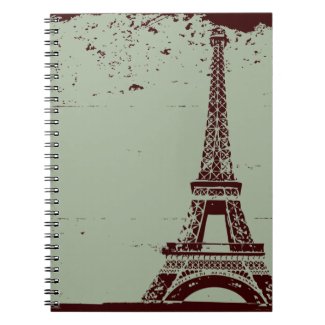 Eiffel Tower Sage Notebook notebook