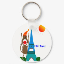 Eiffel Tower Sock Monkey Gifts keychains