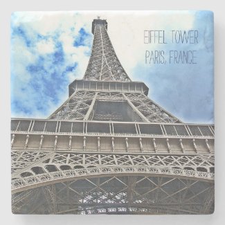 Eiffel Tower Stone Coaster - Customize It!
