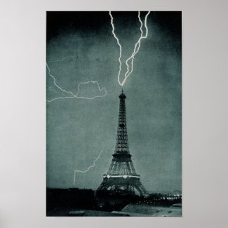 Eiffel Tower Struck print