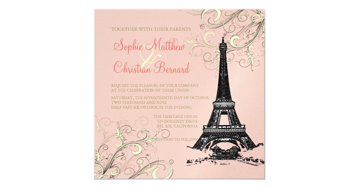 eiffel tower themed wedding invitations eiffel tower swirls wedding invitations zazzle eiffel tower themed wedding invitations eiffel tower swirls wedding invitations zazzle