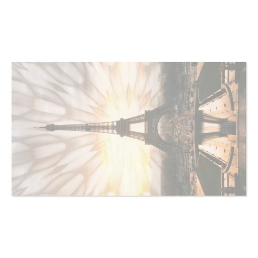 Eiffel Tower, template Business Cards (back side)