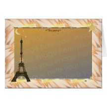 Eiffel Tower, Template Greeting Cards