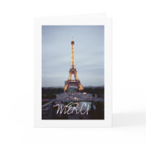 Eiffel Tower Thank You Card
