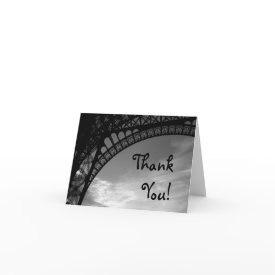 Eiffel Tower Thank You Cards card