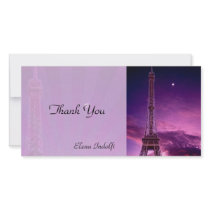 Eiffel Tower Thank  You Photo Card photo cards
