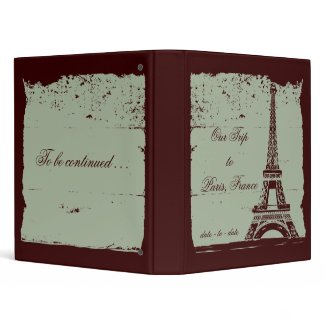 Eiffel Tower Travel Photo Binder binder
