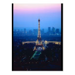 Eiffel Tower Twilight Post Card