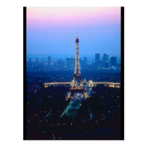 Eiffel Tower Twilight postcards
