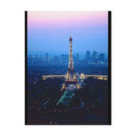 Eiffel Tower Twilight Post Card