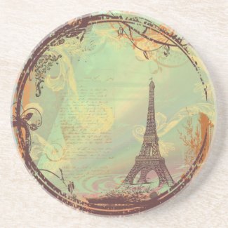 Eiffel Tower Vintage Style Coaster coaster