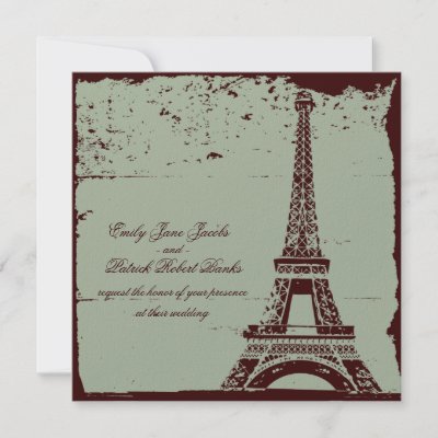 Eiffel Tower Wedding Invitations by EnduringMoments
