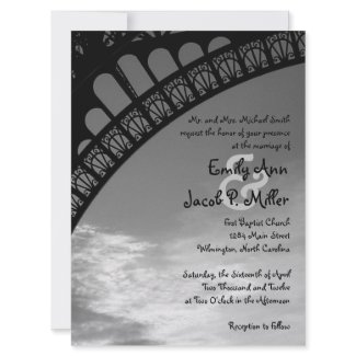 Eiffel Tower Wedding Invitations invitation