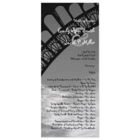 Eiffel Tower Wedding Program invitation