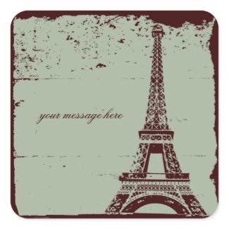 Eiffel Tower Wedding Stickers sticker