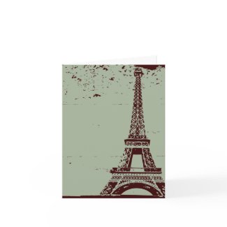Eiffel Tower Wedding Thank You Cards card