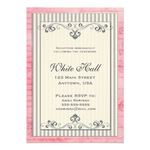 Eiffel tower with swirls and stripes cards