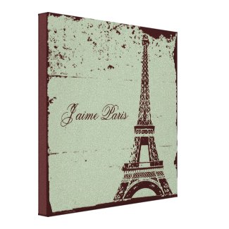 Eiffel Tower Wrapped Canvas Art wrappedcanvas