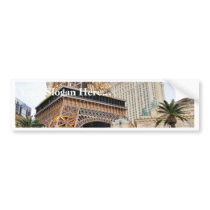 Eiffel Towers Las Vegas Paris bumper stickers by lifesphere Eiffel Towers Las Vegas Paris bumper stickers