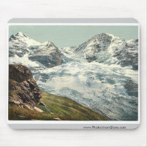 Eiger Glacier, Bernese Oberland, Switzerland vinta Mouse Pad