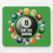 EIGHT BALL CHAMPION MOUSE PADS
