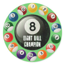 EIGHT BALL CHAMPION STICKERS
