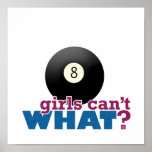 Eight Ball Girl Poster
