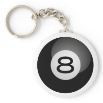 Eight Ball Key Chain