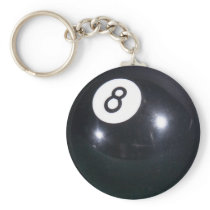 Eight ball keychains