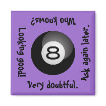 Eight Ball Fridge Magnet