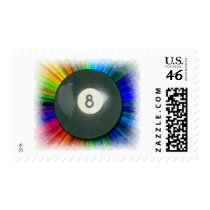 Eight Ball Postage Stamps