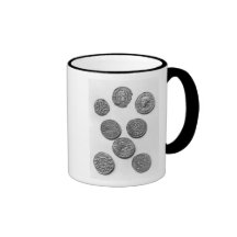 Eight Carolingian coins Coffee Mugs
