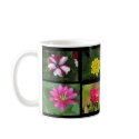 Eight Different Flowers 4 mugs