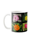 Eight Different Flowers 6 mugs
