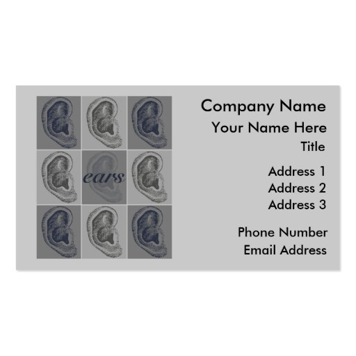 Eight Ears Business Card (front side)