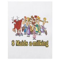 eight maids a-milking 8th eighth day christmas custom flyer